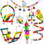 7pcs Pack Wood Parrot Toys Bird Toy Cage Bird Accessories  Swing Suspension Bridge Ball Cage Bells Pet Supplies Set - Slobuy