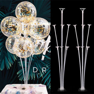 7tubes Wedding Table Balloon Stand Balloon Holder Support Table Floating Wedding Table Decoration Baby Shower Birthday Decor - Slobuy