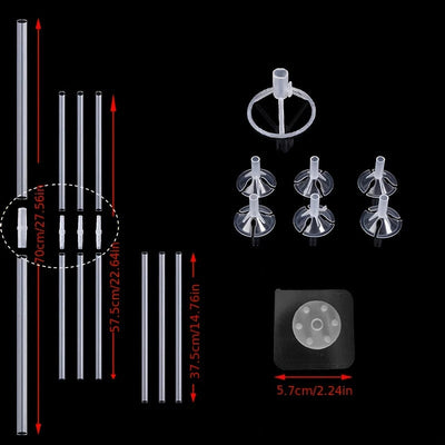 7tubes Wedding Table Balloon Stand Balloon Holder Support Table Floating Wedding Table Decoration Baby Shower Birthday Decor - Slobuy