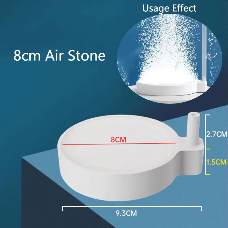1Pcs 35/50/80mm Fish Tank Aquarium Air Stone Oxygen Aerator Increasing Air Bubble Pond Pump Hydroponic Oxygen Accessories Great - Slobuy
