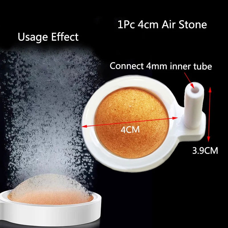 1Pcs 35/50/80mm Fish Tank Aquarium Air Stone Oxygen Aerator Increasing Air Bubble Pond Pump Hydroponic Oxygen Accessories Great - Slobuy