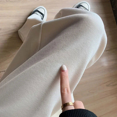 826# Autumn Fashion Maternity Long Straight Pants Wide Leg Loose Belly Trousers Clothes for Pregnant Women Pregnancy Clothing - Slobuy