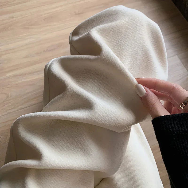 826# Autumn Fashion Maternity Long Straight Pants Wide Leg Loose Belly Trousers Clothes for Pregnant Women Pregnancy Clothing - Slobuy