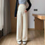 826# Autumn Fashion Maternity Long Straight Pants Wide Leg Loose Belly Trousers Clothes for Pregnant Women Pregnancy Clothing - Slobuy