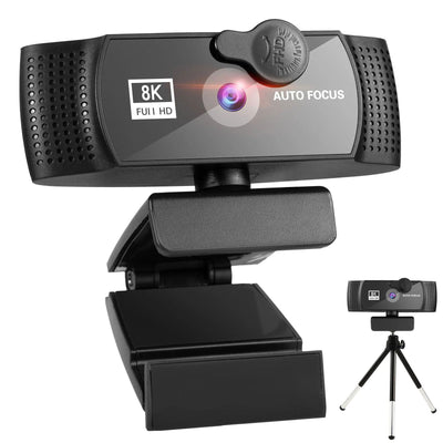 8K Webcam 4K 1080P Full HD Web Camera Auto Focus With Microphone USB Plug Web Cam For PC Computer Laptop Video Mini Camera - Slobuy