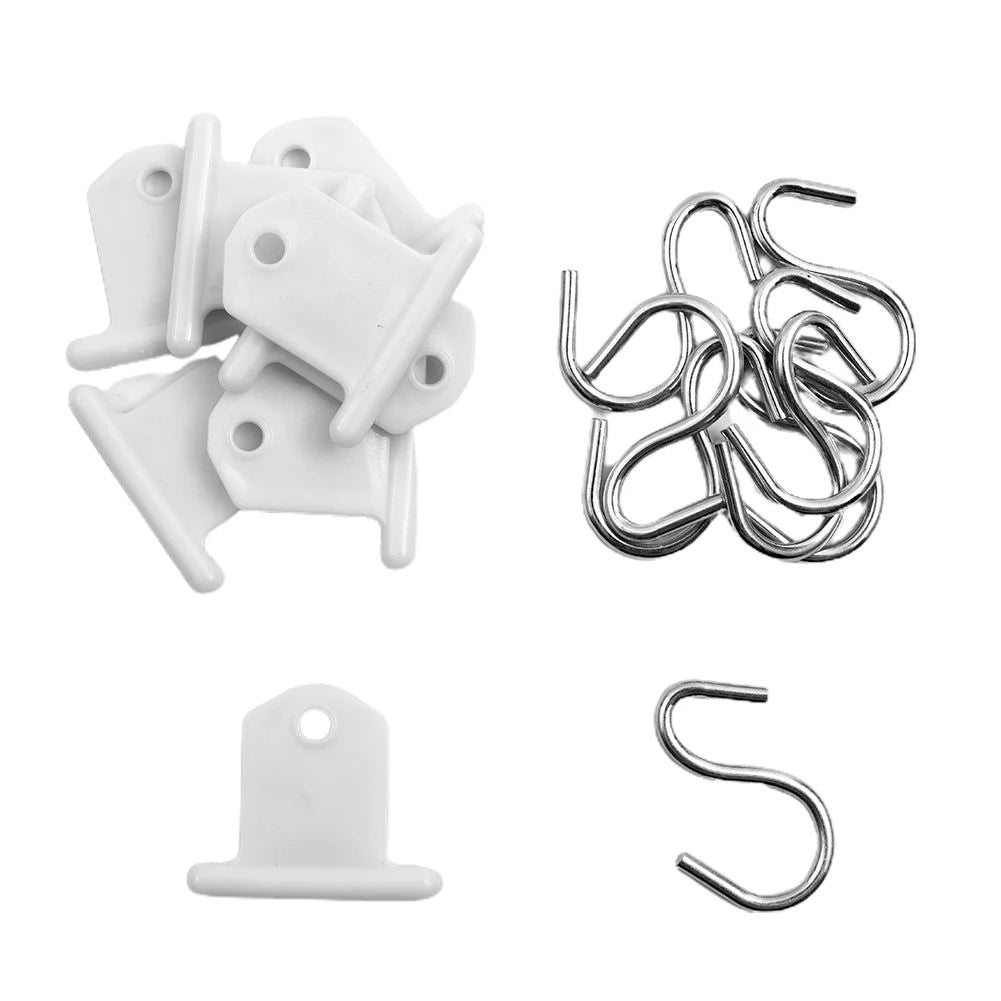 8PCS Camping Awning Hooks Clips RV Tent Hangers Light Hangers For Caravan Camper Awning Accessory Hooks Wide Range Space Saving - Slobuy