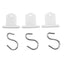 8PCS Camping Awning Hooks Clips RV Tent Hangers Light Hangers For Caravan Camper Awning Accessory Hooks Wide Range Space Saving - Slobuy