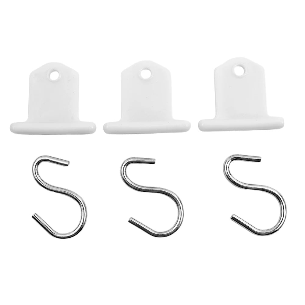 8PCS Camping Awning Hooks Clips RV Tent Hangers Light Hangers For Caravan Camper Awning Accessory Hooks Wide Range Space Saving - Slobuy