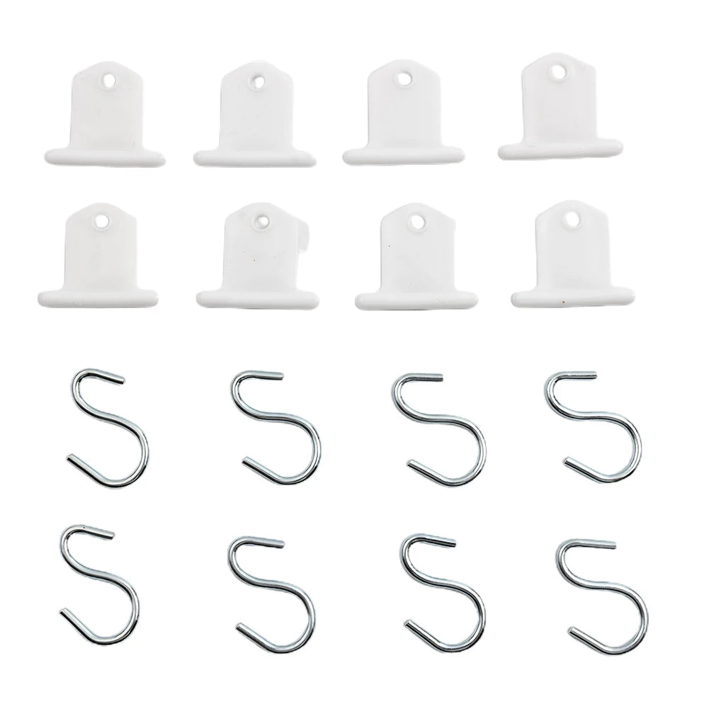 8PCS Camping Awning Hooks Clips RV Tent Hangers Light Hangers For Caravan Camper Awning Accessory Hooks Wide Range Space Saving - Slobuy