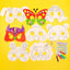 8Piece Kids Cartoon Animal DIY Graffiti Art Crafts Mask Toy Paper Mask Hand-painted White Paper Card Material with Color Pens - Slobuy