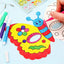 8Piece Kids Cartoon Animal DIY Graffiti Art Crafts Mask Toy Paper Mask Hand-painted White Paper Card Material with Color Pens - Slobuy