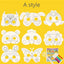 8Piece Kids Cartoon Animal DIY Graffiti Art Crafts Mask Toy Paper Mask Hand-painted White Paper Card Material with Color Pens - Slobuy