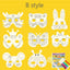 8Piece Kids Cartoon Animal DIY Graffiti Art Crafts Mask Toy Paper Mask Hand-painted White Paper Card Material with Color Pens - Slobuy