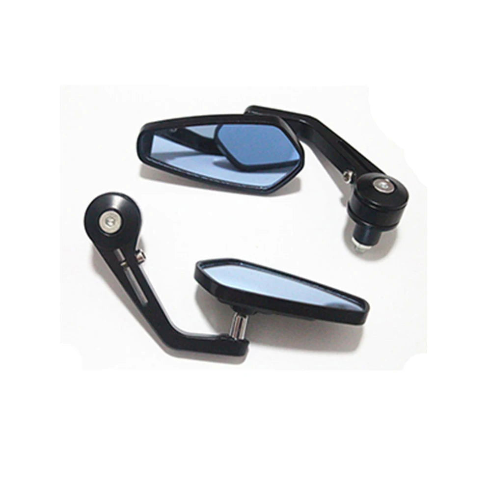 2x 7/8" 20mm Motorcycle Rear View Mirrors Anti-Glare HD Motorbike Handlebar End Side Mirror for Scooters ATV Bike Motorcycles - Slobuy