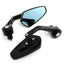 2x 7/8" 20mm Motorcycle Rear View Mirrors Anti-Glare HD Motorbike Handlebar End Side Mirror for Scooters ATV Bike Motorcycles - Slobuy