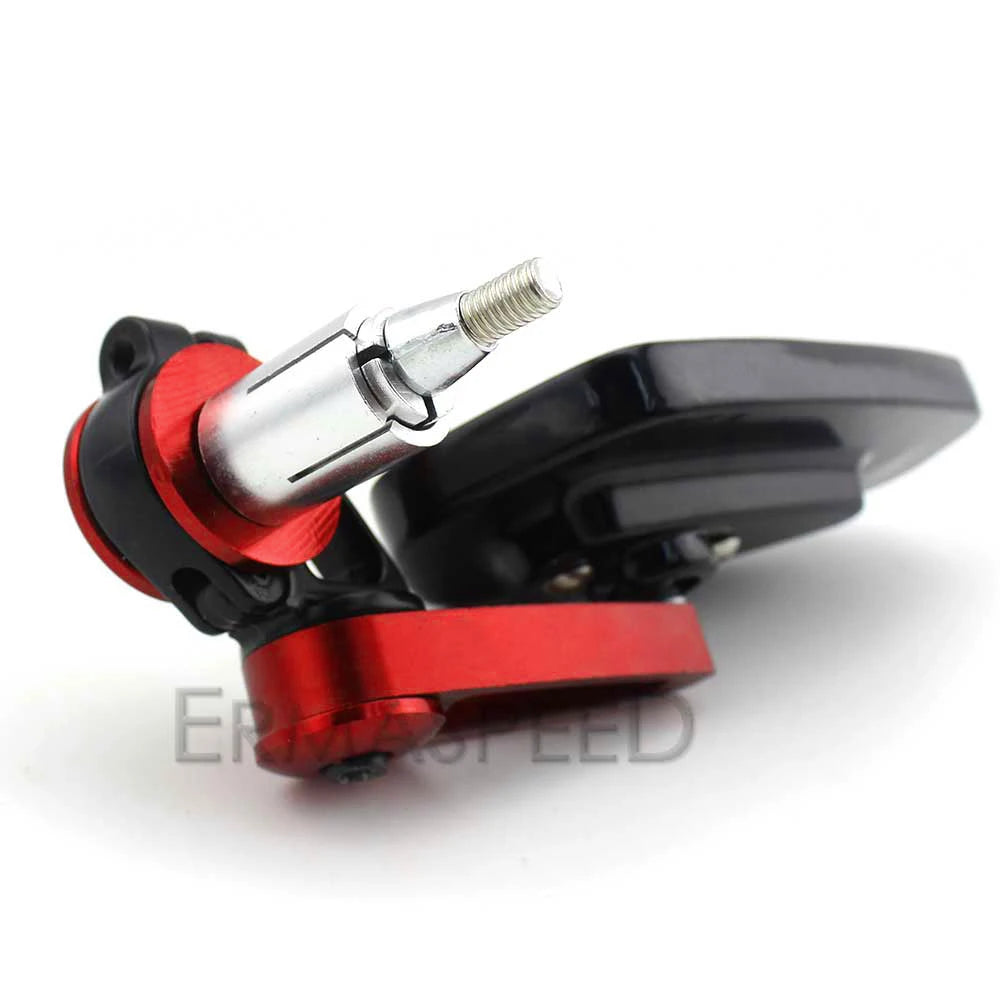 7/8" 22mm CNC Motorcycle Rearview Mirrors Universal Clear Glass Scooter Bar End Handlebar Mirror Rear View Mirror Accessories - Slobuy