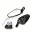 1 Pair 7/8" 22mm Motorcycle Aluminum Bar End Side Rearview Mirror Universal Motorbike Bike Handlebar Rear View Mirrors - Slobuy
