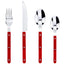 New Design Dinnerware 4 In 1 Set Stainless Steel 18/8(304) ABS Handle With Rivets Top Mirror Polishing Cutlery Sets For Kitchen - Slobuy