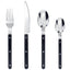 New Design Dinnerware 4 In 1 Set Stainless Steel 18/8(304) ABS Handle With Rivets Top Mirror Polishing Cutlery Sets For Kitchen - Slobuy