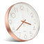 8 Inch Wall Clock Silent Non-Ticking Decorative Clock for School Office Classroom Bedroom Kitchen Living Room Decor - Slobuy