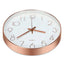 8 Inch Wall Clock Silent Non-Ticking Decorative Clock for School Office Classroom Bedroom Kitchen Living Room Decor - Slobuy