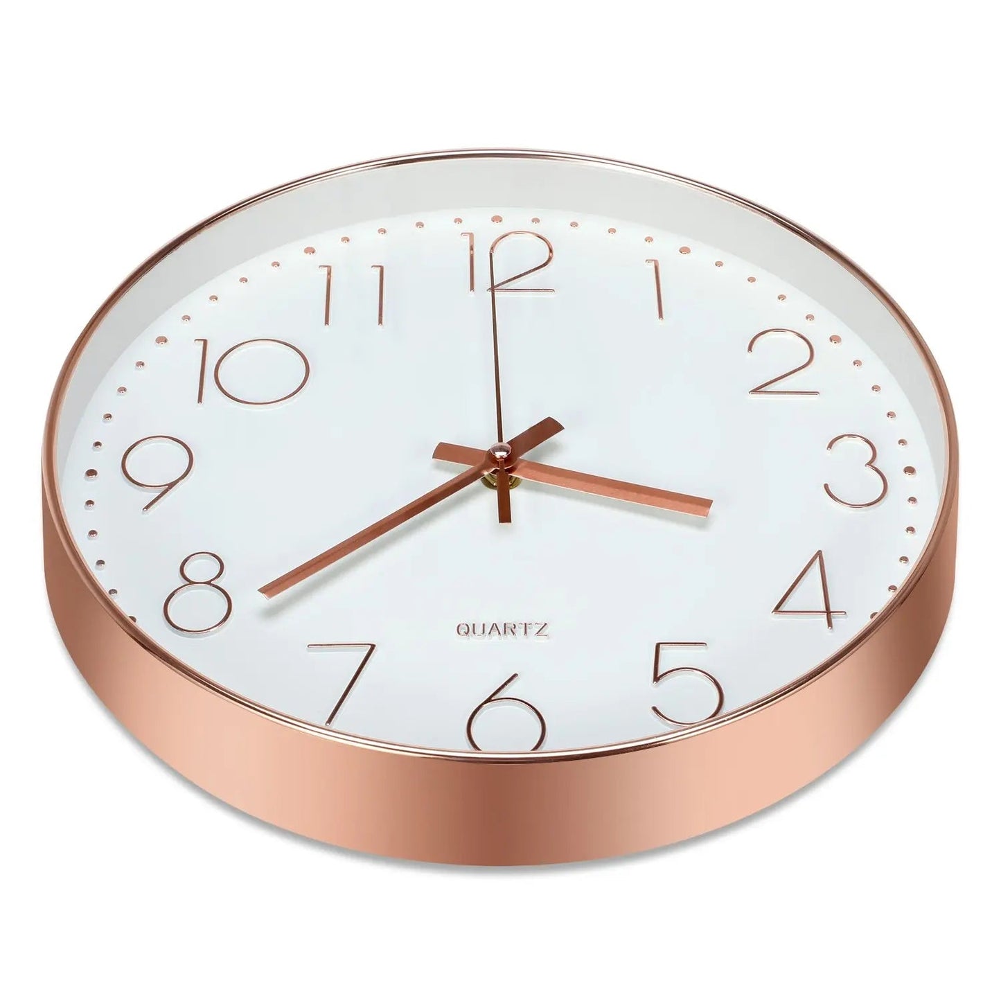 8 Inch Wall Clock Silent Non-Ticking Decorative Clock for School Office Classroom Bedroom Kitchen Living Room Decor - Slobuy