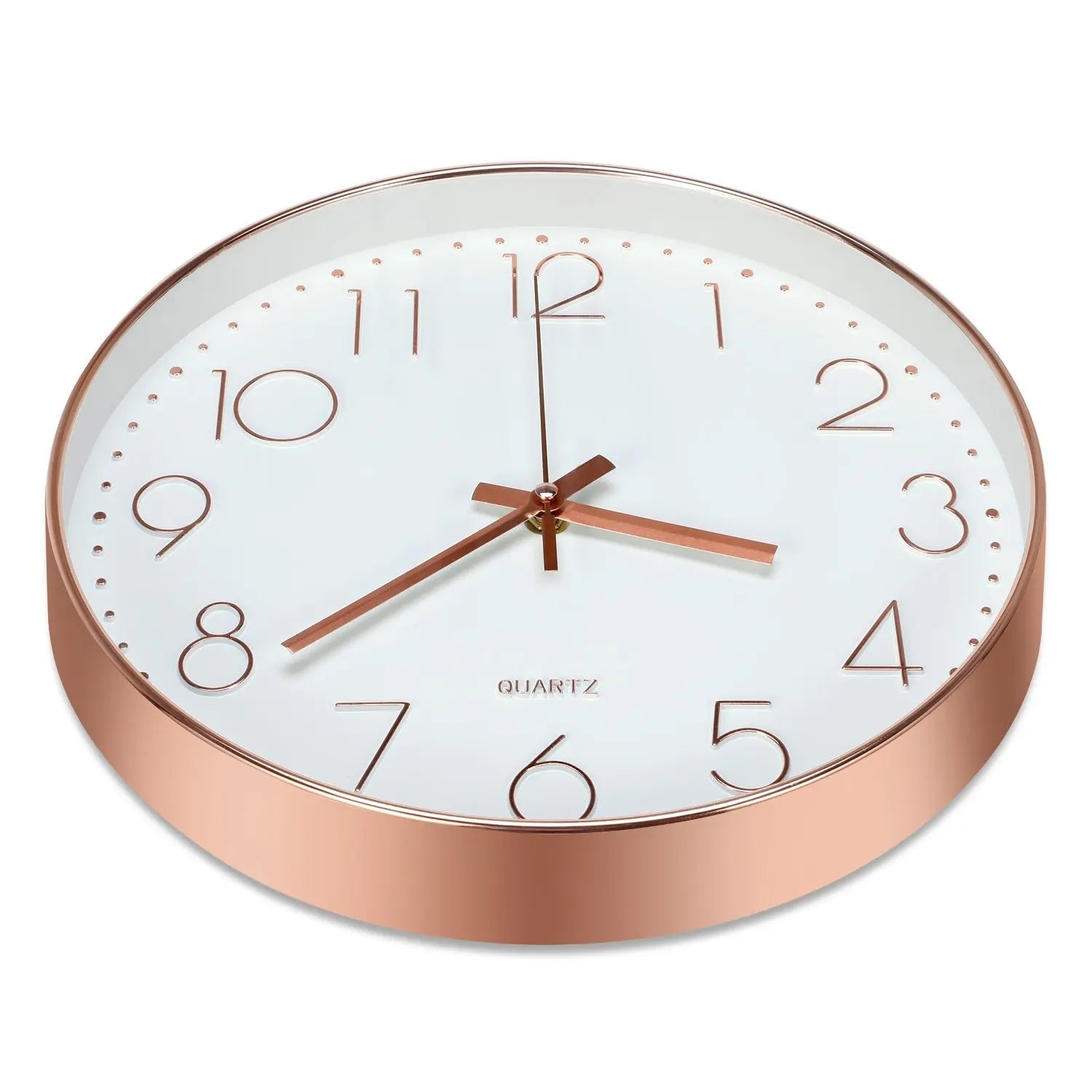 8 Inch Wall Clock Silent Non-Ticking Decorative Clock for School Office Classroom Bedroom Kitchen Living Room Decor - Slobuy