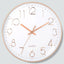 8 Inch Wall Clock Silent Non-Ticking Decorative Clock for School Office Classroom Bedroom Kitchen Living Room Decor - Slobuy