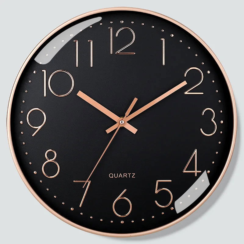 8 Inch Wall Clock Silent Non-Ticking Decorative Clock for School Office Classroom Bedroom Kitchen Living Room Decor - Slobuy