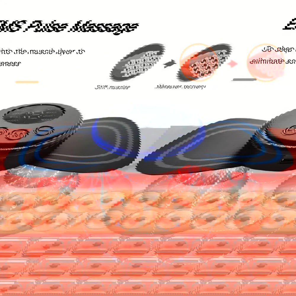 8 Modes Rechargeable Neck Massager with Remote Control EMS Low Frequency Pulse Massager For Muscle Relaxation Relief The Pain - Slobuy