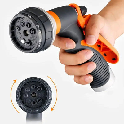 8 Pattern Garden Water Gun Hose Nozzle Mutifunctional Household Car Washing Yard Water Sprayer Pipe Tube Nozzle Sprinkle Tools - Slobuy