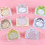 8 Piece Adhesive Kawaii Cartoon Animals Sticky Notes Notepad Memo Pad Stationery Sticker - Slobuy