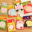8 Piece Sticker Cute Animal Sticky Notes Notepad Memo Pads Panda Cat Kitty Stationery - Slobuy