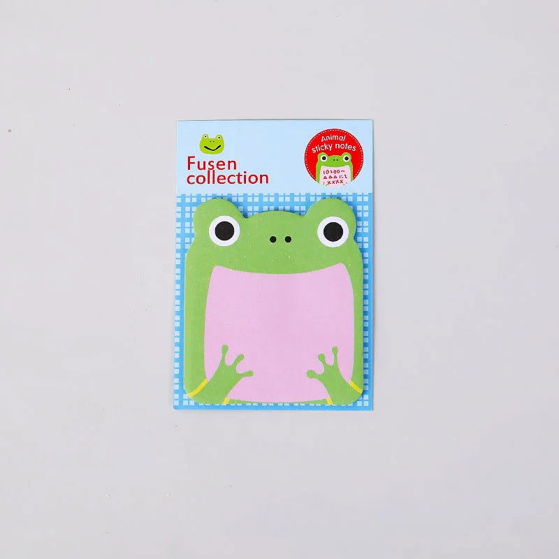 8 Piece Sticker Cute Animal Sticky Notes Notepad Memo Pads Panda Cat Kitty Stationery - Slobuy