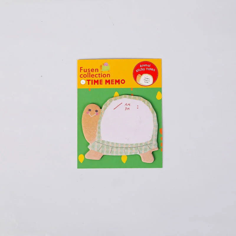 8 Piece Sticker Cute Animal Sticky Notes Notepad Memo Pads Panda Cat Kitty Stationery - Slobuy