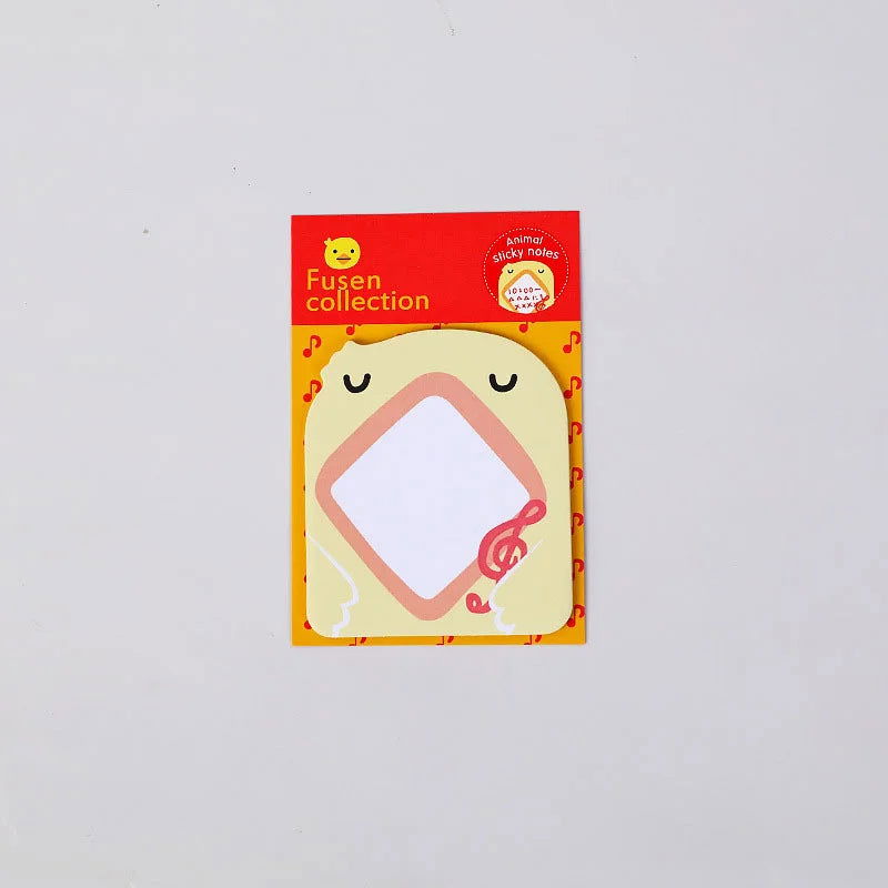 8 Piece Sticker Cute Animal Sticky Notes Notepad Memo Pads Panda Cat Kitty Stationery - Slobuy