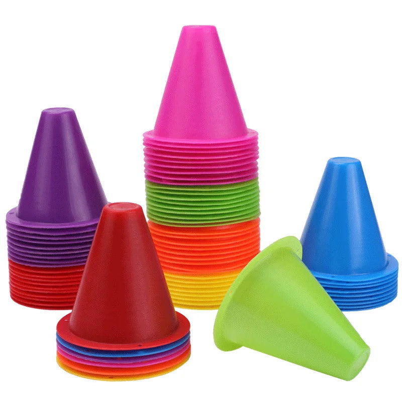 8cm Plastic Skate Marker Cones Roller Football Soccer Training Equipment Marking Cup Roller Skating Roadblock Accessories - Slobuy
