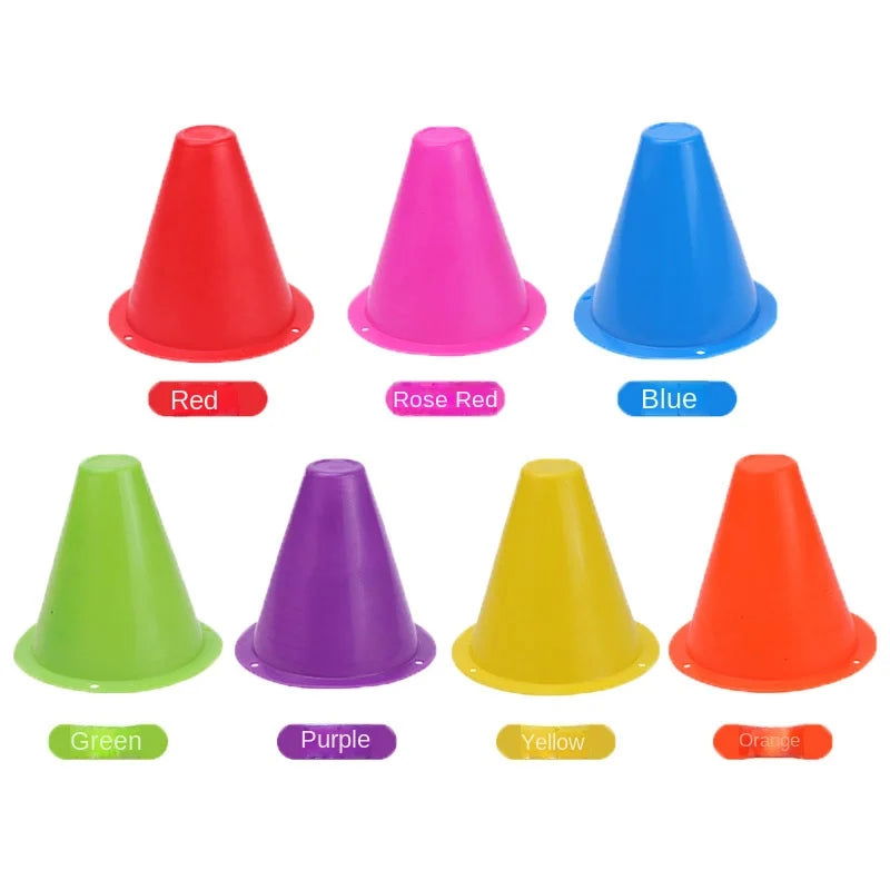 8cm Plastic Skate Marker Cones Roller Football Soccer Training Equipment Marking Cup Roller Skating Roadblock Accessories - Slobuy