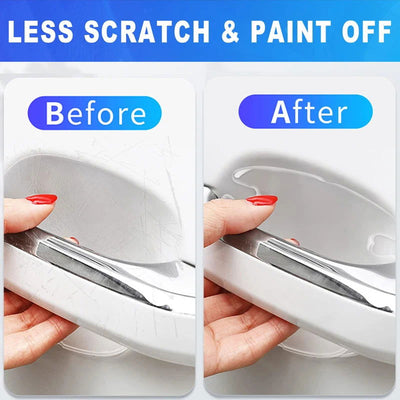 8pc Car Door Handle Bowl Scratch Protective Stickers Universal Invisible Cars Sticker Car Handle Anti-collision Protection Strip - Slobuy