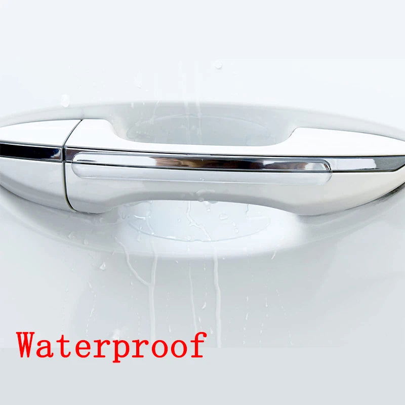 8pc Car Door Handle Bowl Scratch Protective Stickers Universal Invisible Cars Sticker Car Handle Anti-collision Protection Strip - Slobuy