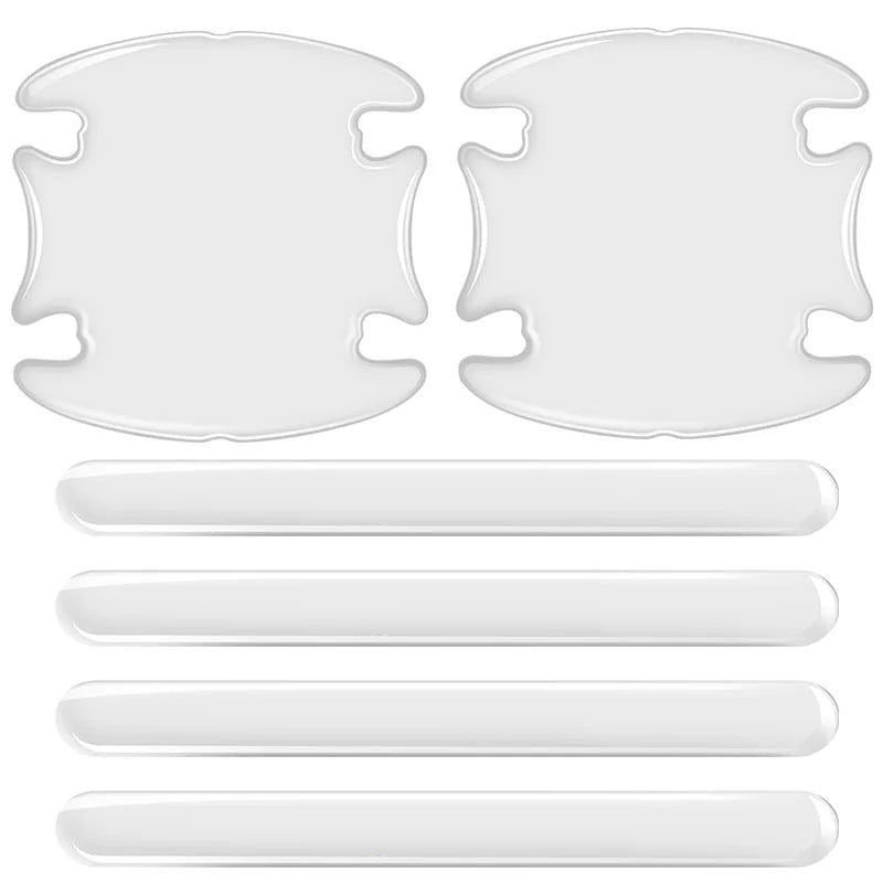 8pc Car Door Handle Bowl Scratch Protective Stickers Universal Invisible Cars Sticker Car Handle Anti-collision Protection Strip - Slobuy