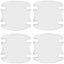8pc Car Door Handle Bowl Scratch Protective Stickers Universal Invisible Cars Sticker Car Handle Anti-collision Protection Strip - Slobuy