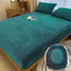 90-220cm Soft Warm Plush Fitted Sheet Elastic Mattress Cover Fluffy Coral Fleece Bed Winter Couple Luxury Double Bed Bedding - Slobuy
