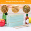 900ml Bento Box for Kids 3 Stackable Lunch Box Leak-proof Portable Lunch Food Container Wheat Straw Food Storage Box Dishwasher - Slobuy