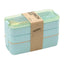 900ml Bento Box for Kids 3 Stackable Lunch Box Leak-proof Portable Lunch Food Container Wheat Straw Food Storage Box Dishwasher - Slobuy