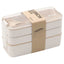900ml Bento Box for Kids 3 Stackable Lunch Box Leak-proof Portable Lunch Food Container Wheat Straw Food Storage Box Dishwasher - Slobuy