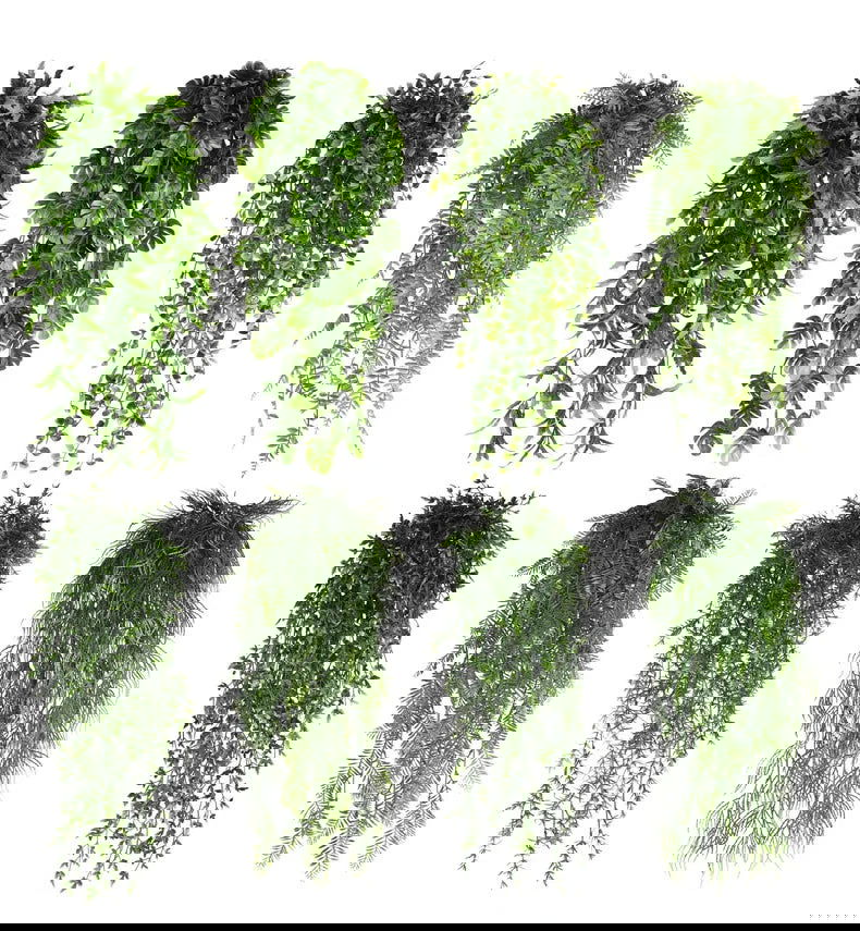 90cm Persian fern Leaves Vines Home Room Decor Hanging Artificial Plant Plastic Leaf Grass Wedding Party Wall Balcony Decoration - Slobuy