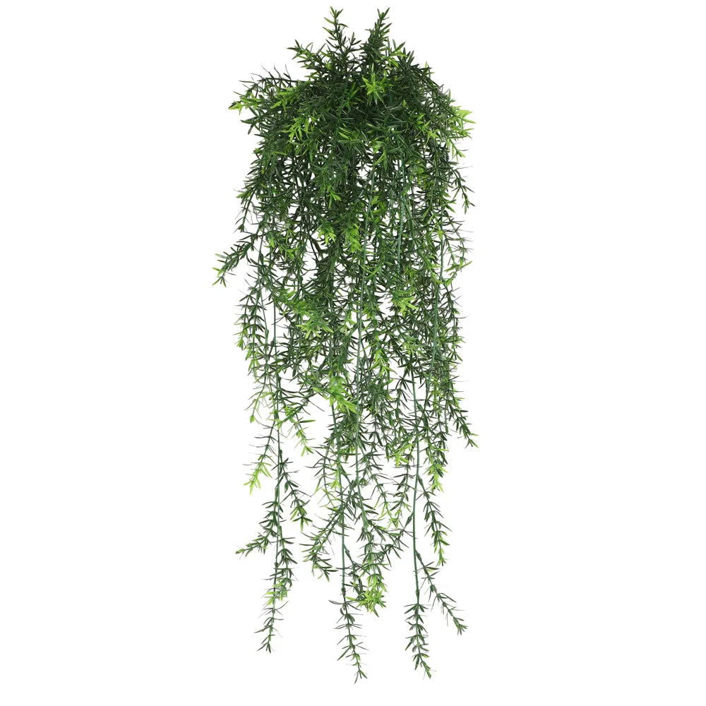 90cm Persian fern Leaves Vines Home Room Decor Hanging Artificial Plant Plastic Leaf Grass Wedding Party Wall Balcony Decoration - Slobuy