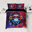 90gsm matte polyester bedding 3-piece set, skin friendly, warm, comfortable, 1 duvet cover+2 pillowcases, creative digital print - Slobuy