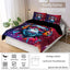 90gsm matte polyester bedding 3-piece set, skin friendly, warm, comfortable, 1 duvet cover+2 pillowcases, creative digital print - Slobuy